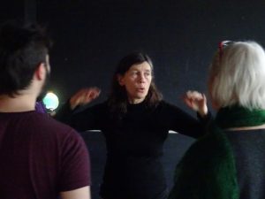 Helen Chadwick leading a workshop. Photo: Helen Varley Jamieson.